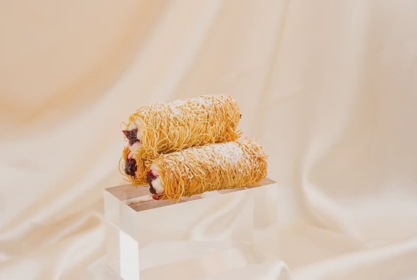 Cherry Kataifi Cannoli